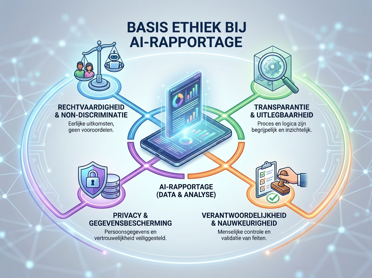 Decorative image for Basis Ethiek bij AI-rapportage