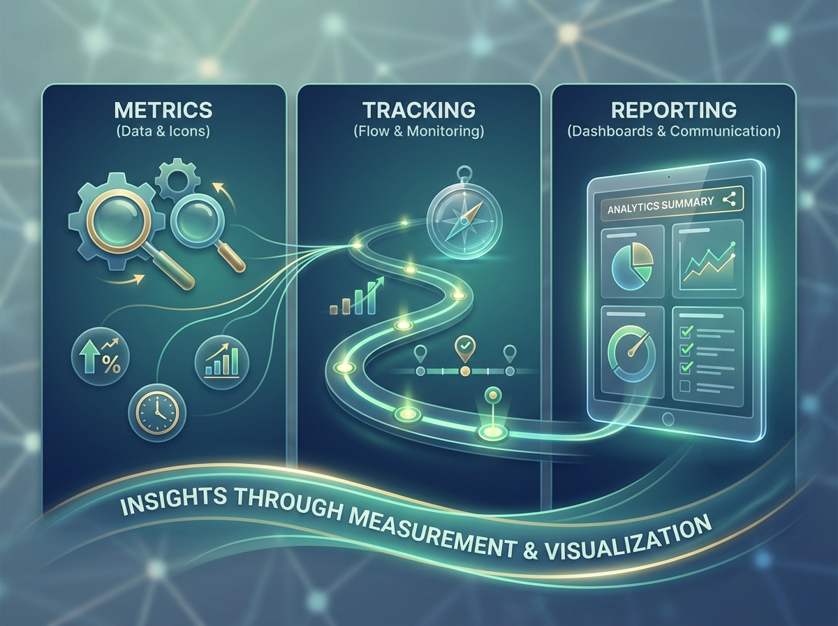 Decorative image for Metrics, Tracking, and Reporting