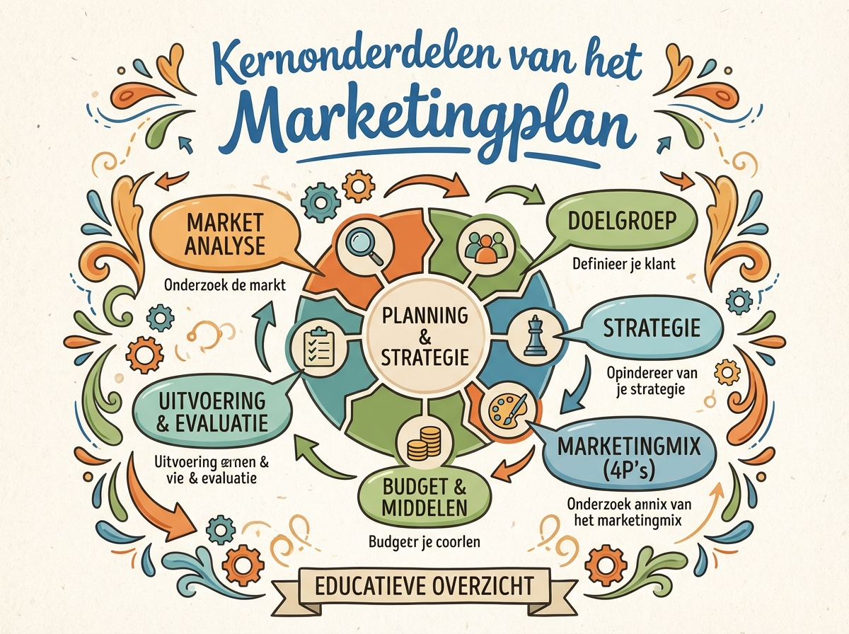 Decorative image for Kernonderdelen van het Marketingplan