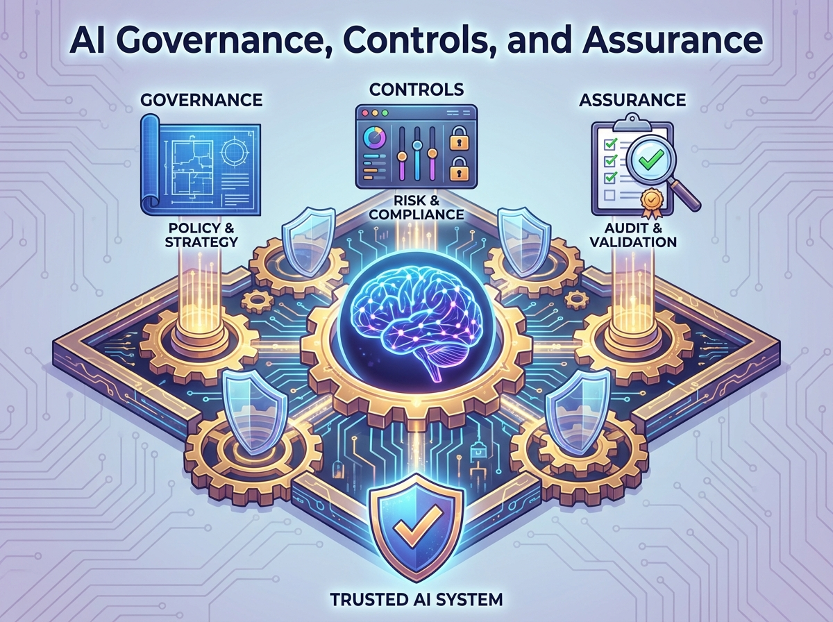 Decorative image for AI Governance, Controls, and Assurance