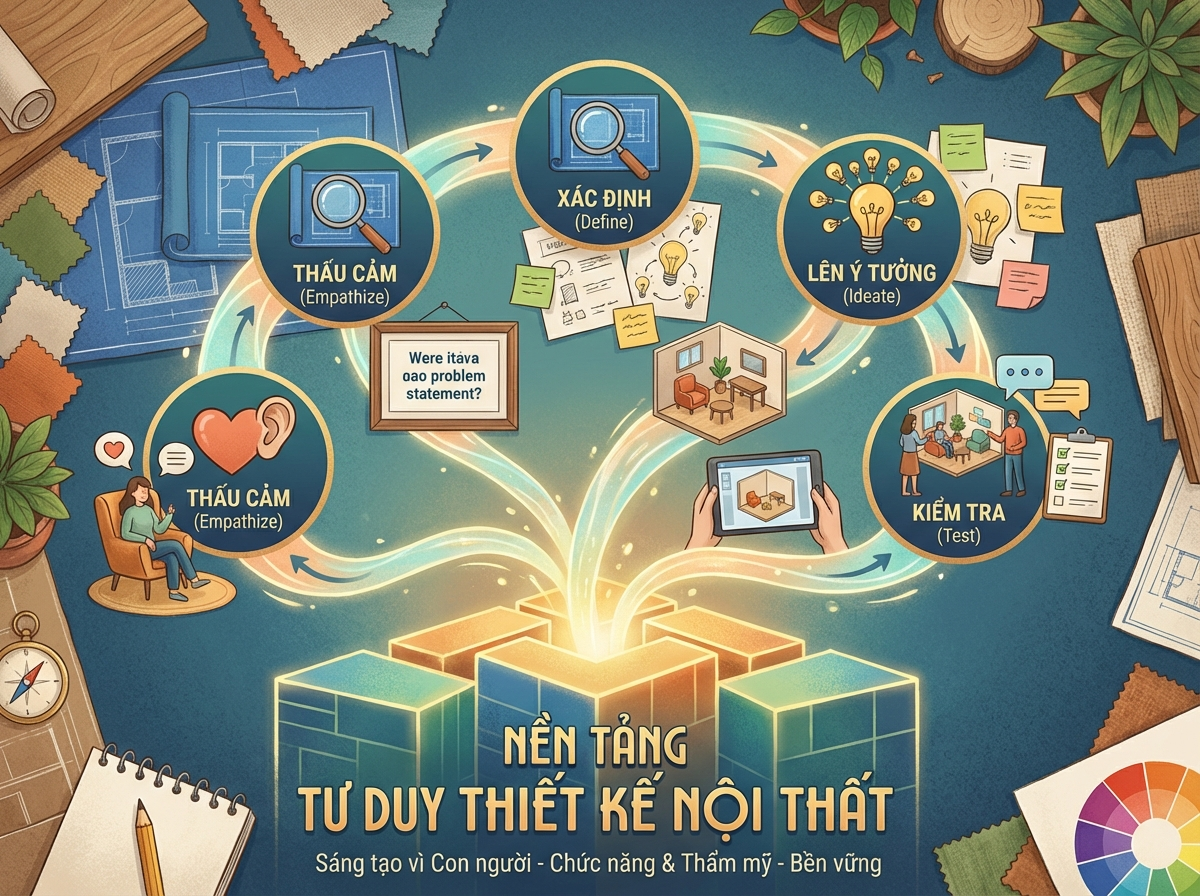 Decorative image for Nền tảng tư duy thiết kế nội thất