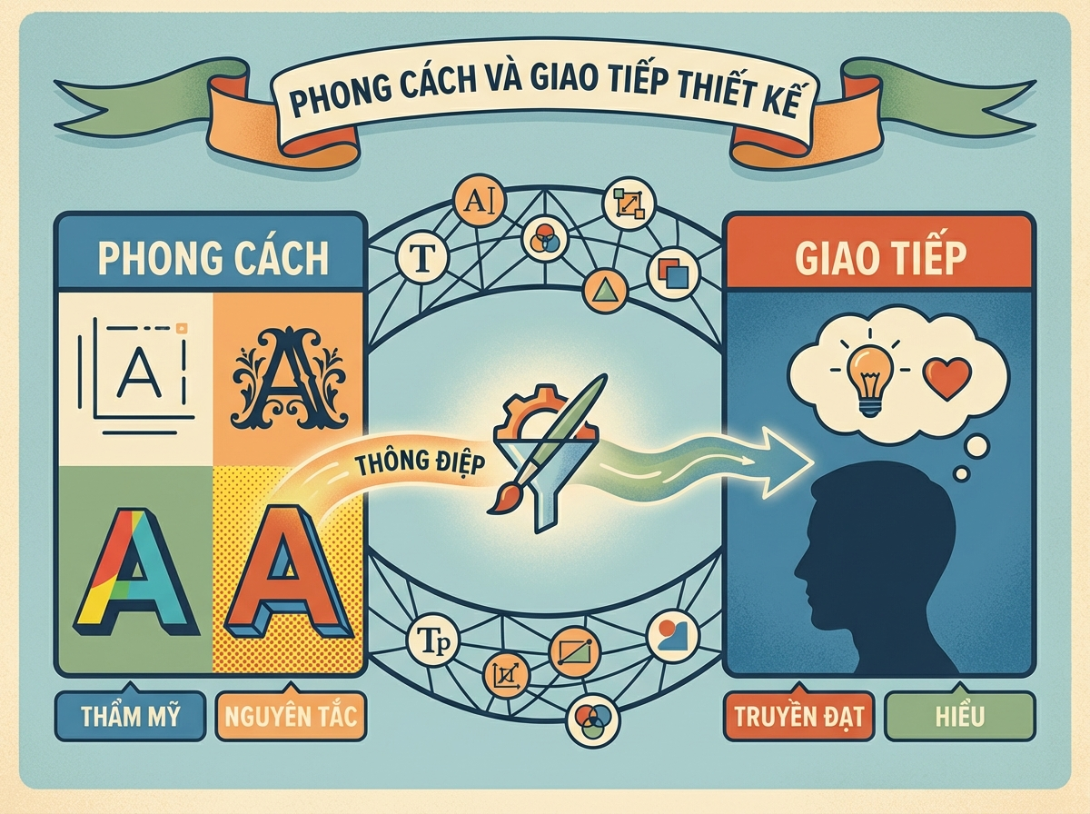 Decorative image for Phong cách và giao tiếp thiết kế