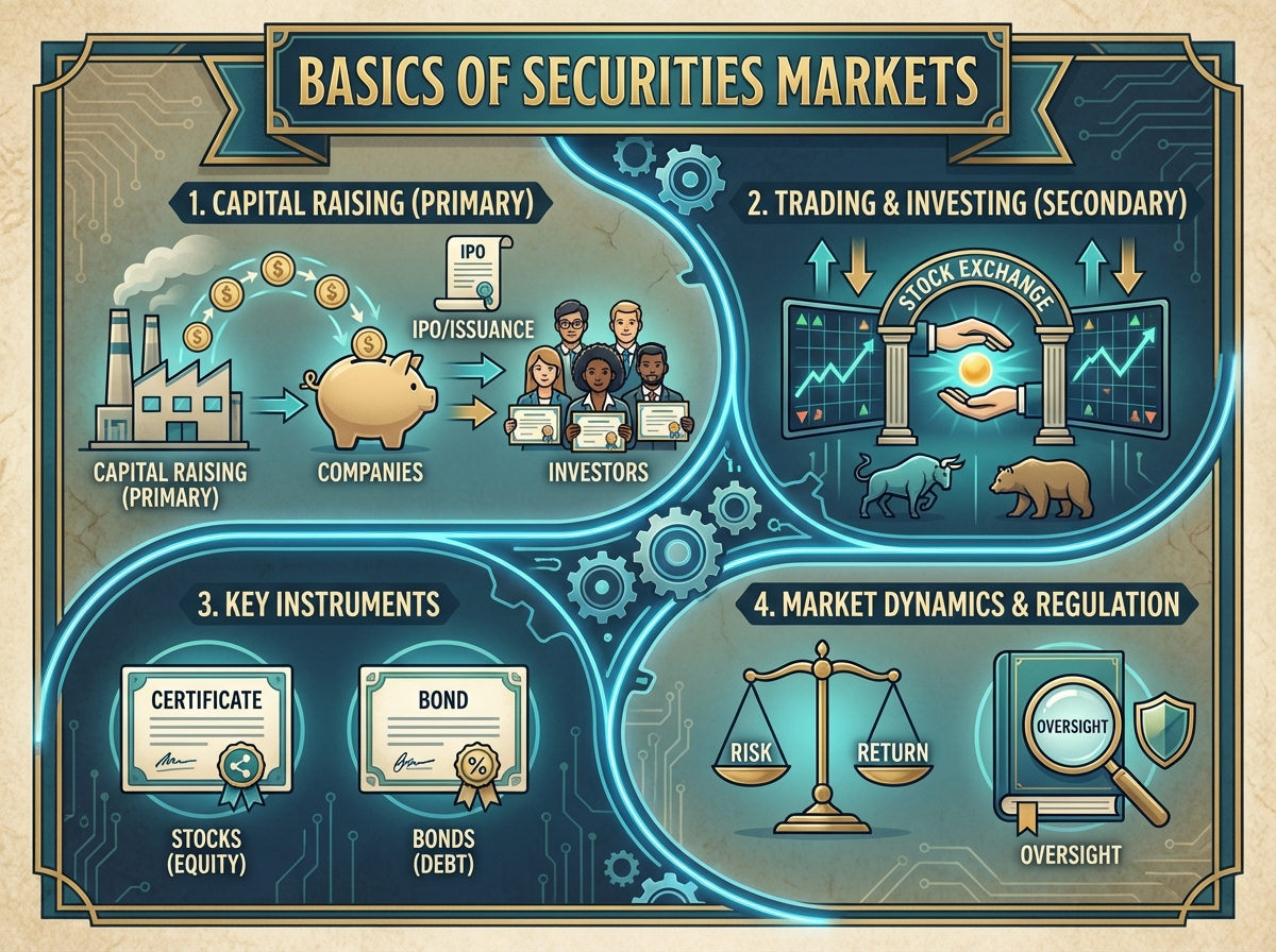 Decorative image for Basics of Securities Markets