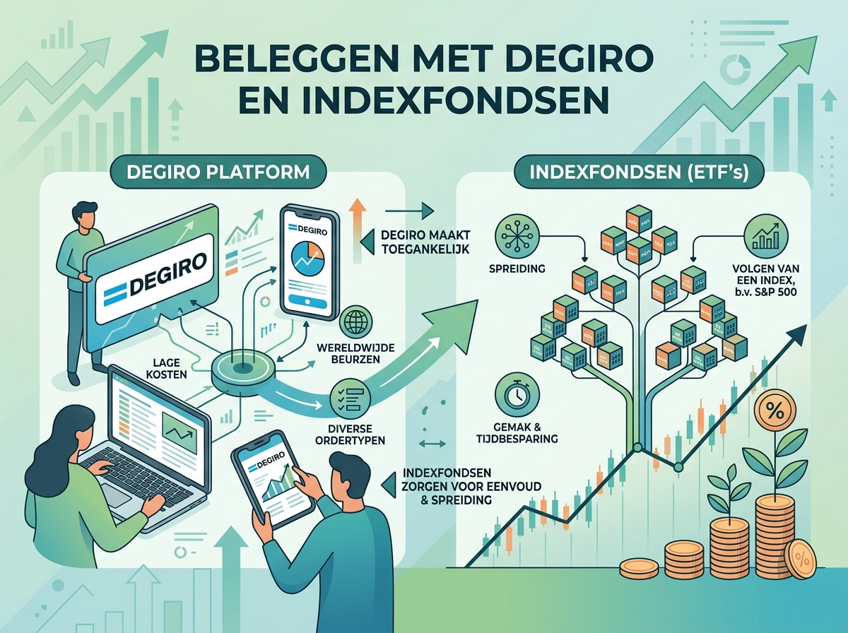 Decorative image for Beleggen met DEGIRO en Indexfondsen