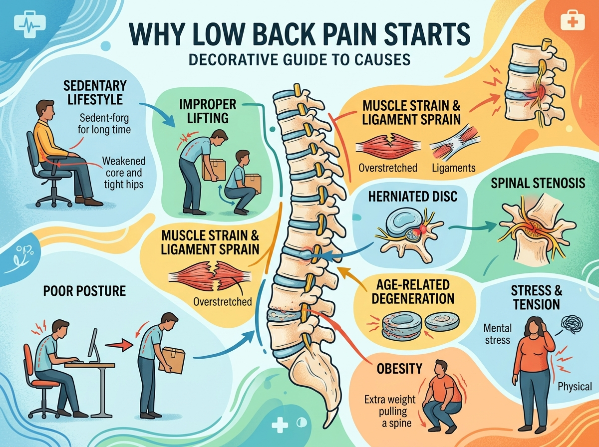 Decorative image for Why Low Back Pain Starts