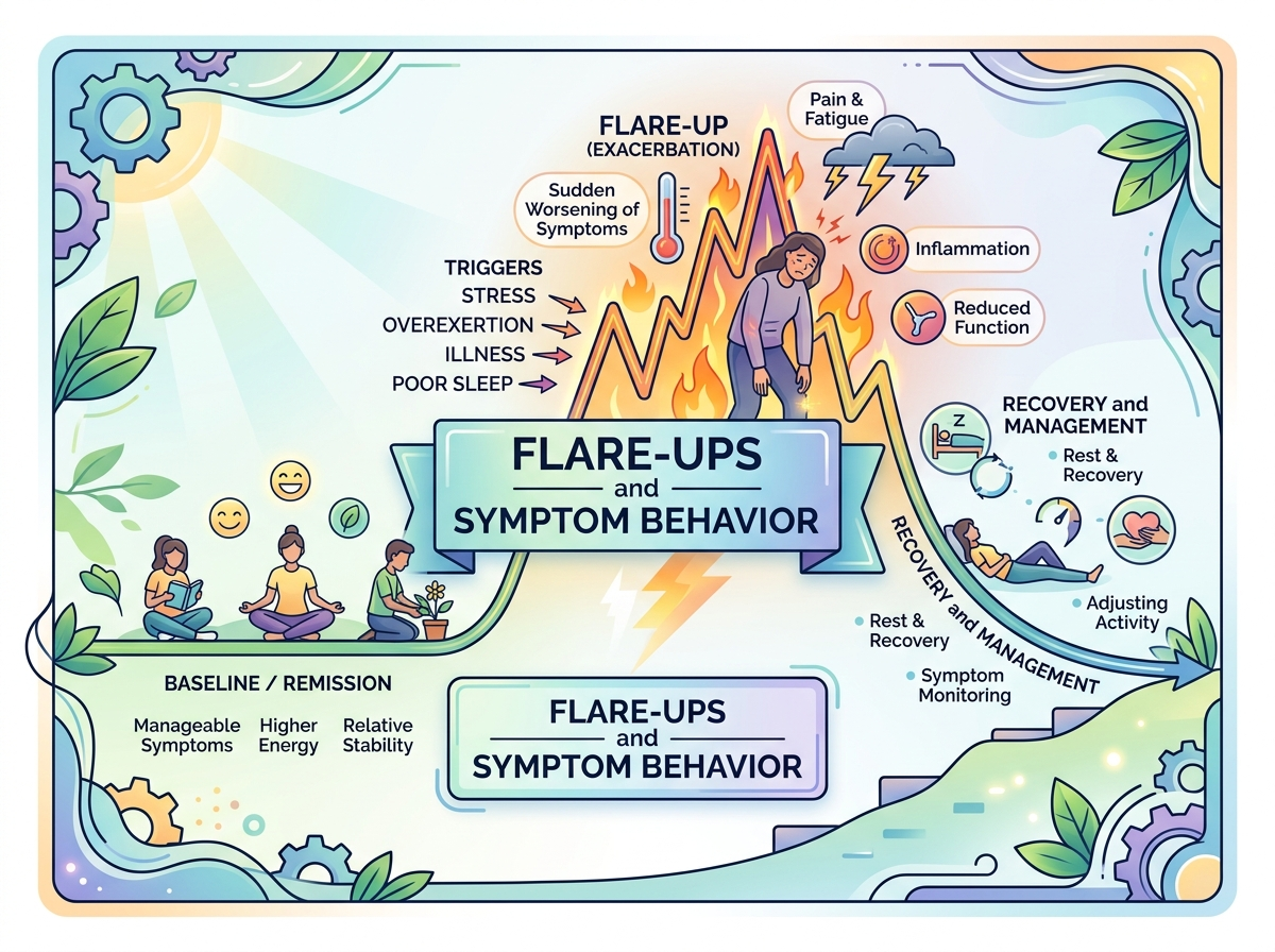 Decorative image for Flare-Ups and Symptom Behavior