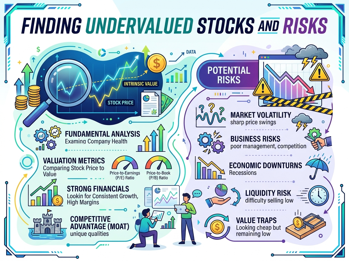 Decorative image for Finding Undervalued Stocks and Risks