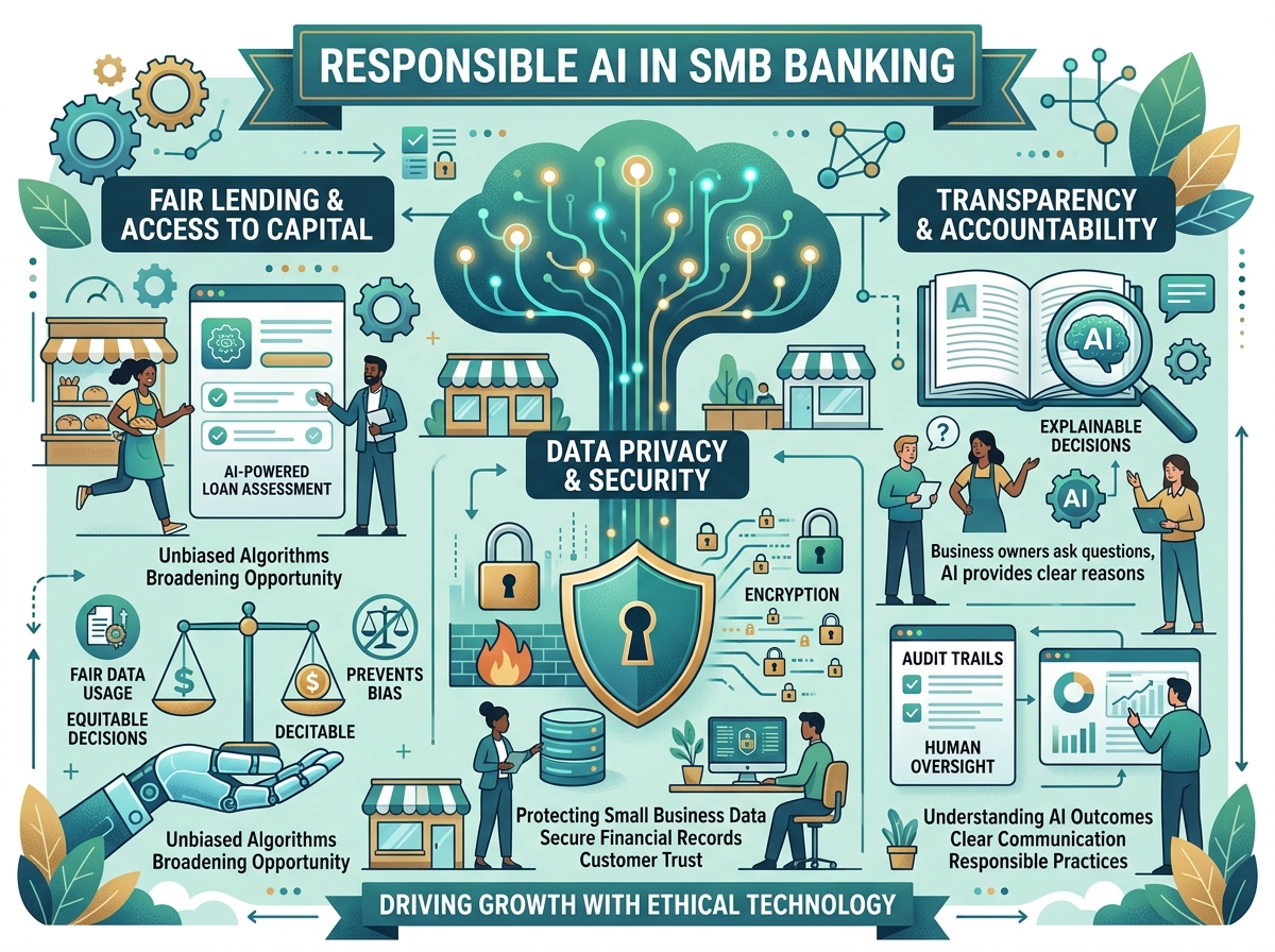 Decorative image for Responsible AI in SMB Banking