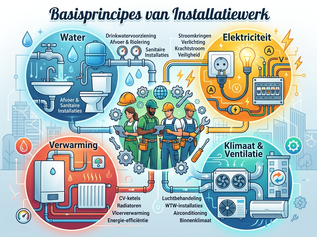Decorative image for Basisprincipes van Installatiewerk