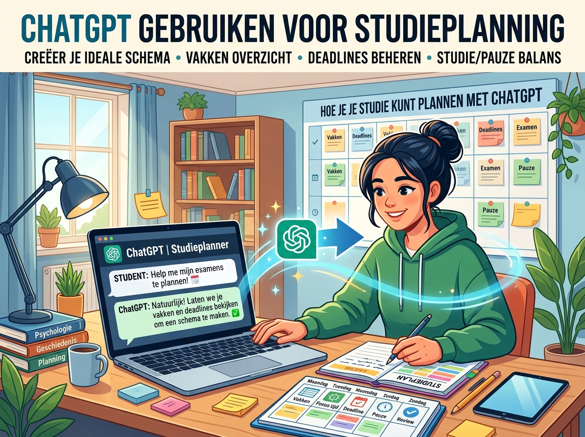 Decorative image for ChatGPT gebruiken voor studieplanning