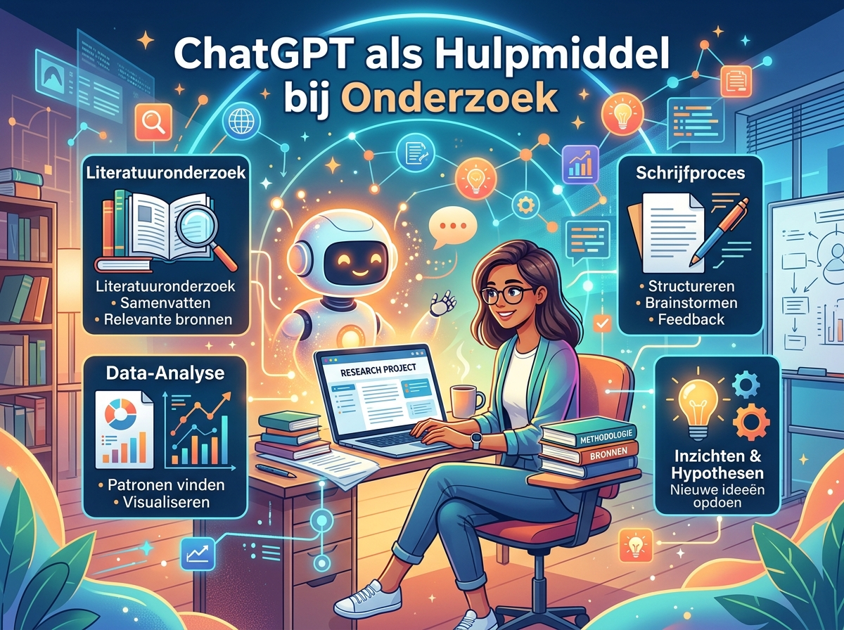 Decorative image for ChatGPT als Hulpmiddel bij Onderzoek