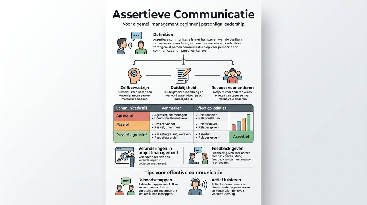 Infographic die de verschillende communicatiestijlen en hun kenmerken en effecten op relaties toont.
