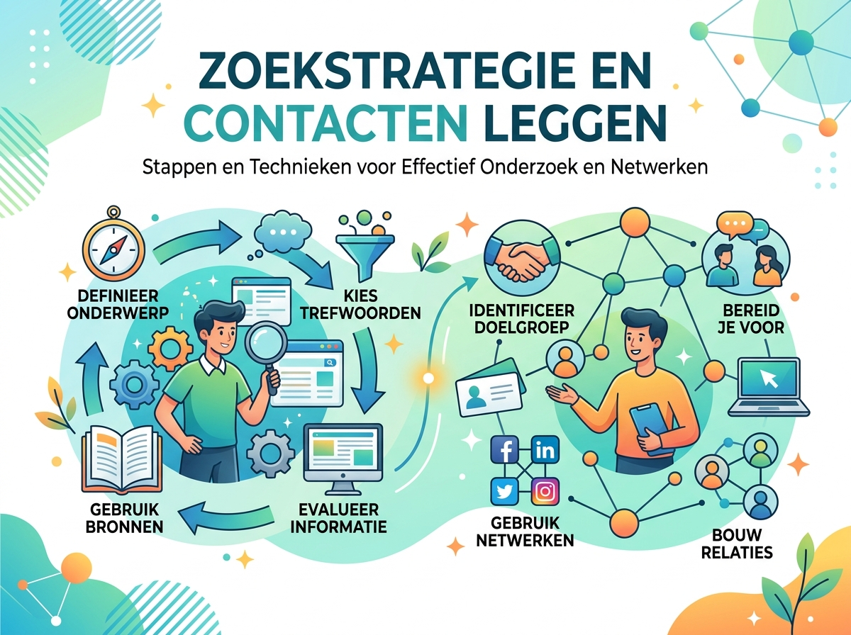 Decorative image for Zoekstrategie en contacten leggen