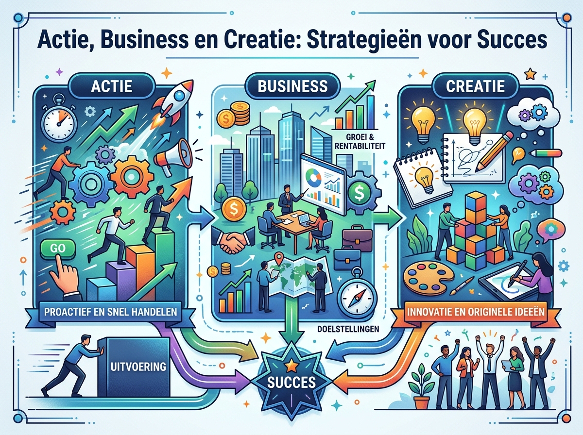 Decorative image for Actie, Business en Creatie: Strategieën voor Succes