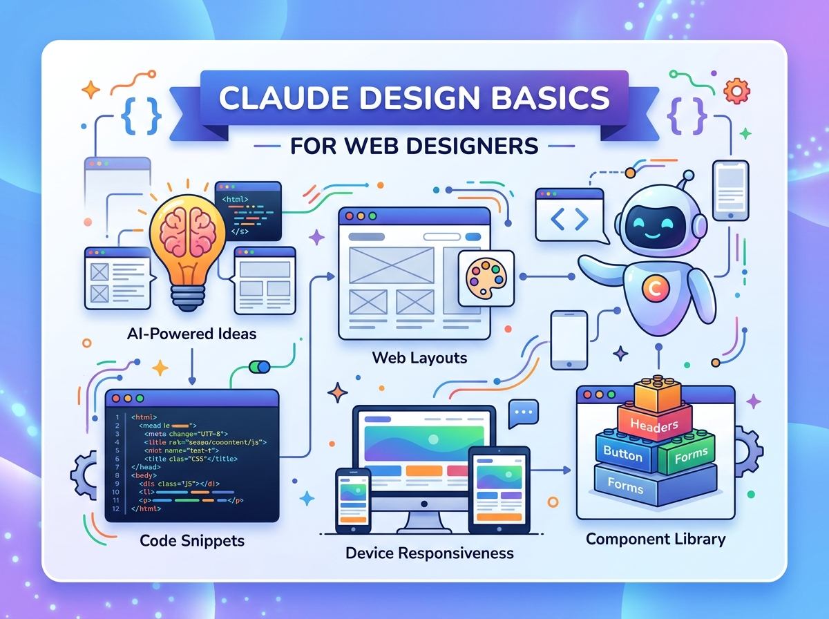 Decorative image for Claude Design Basics for Web Designers