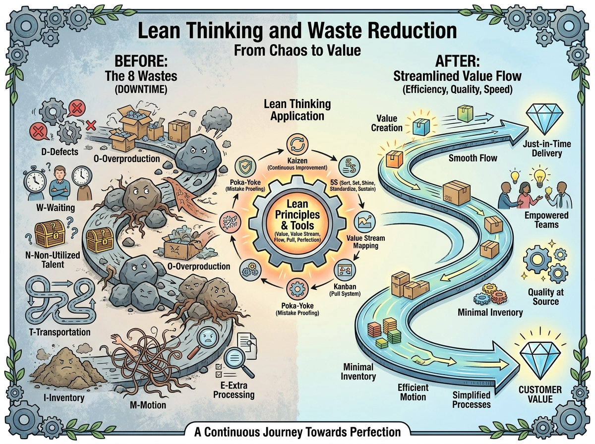 Decorative image for Lean Thinking and Waste Reduction