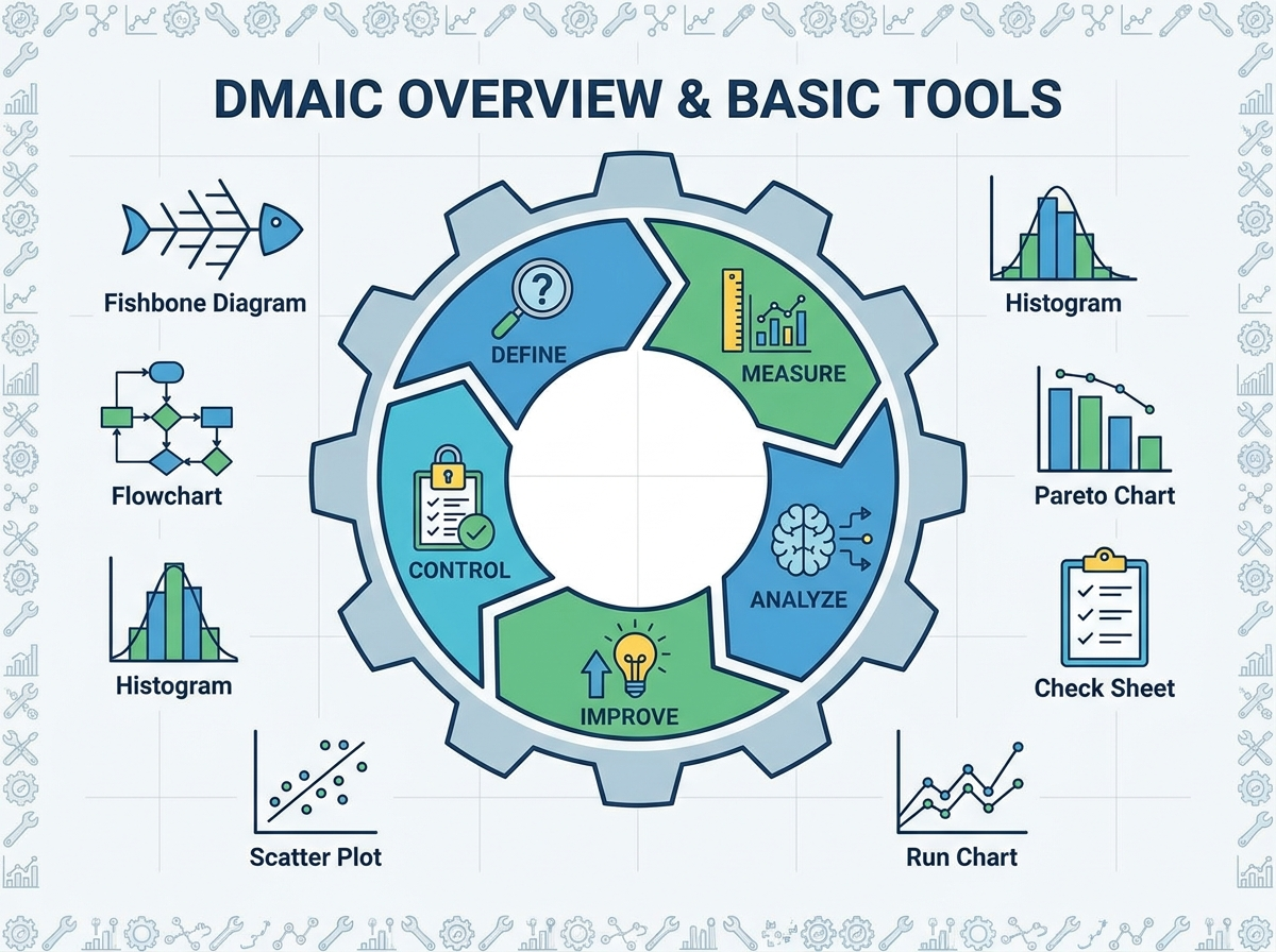 Decorative image for DMAIC Overview and Basic Tools