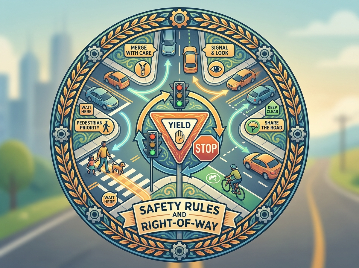 Decorative image for Safety Rules and Right-of-Way
