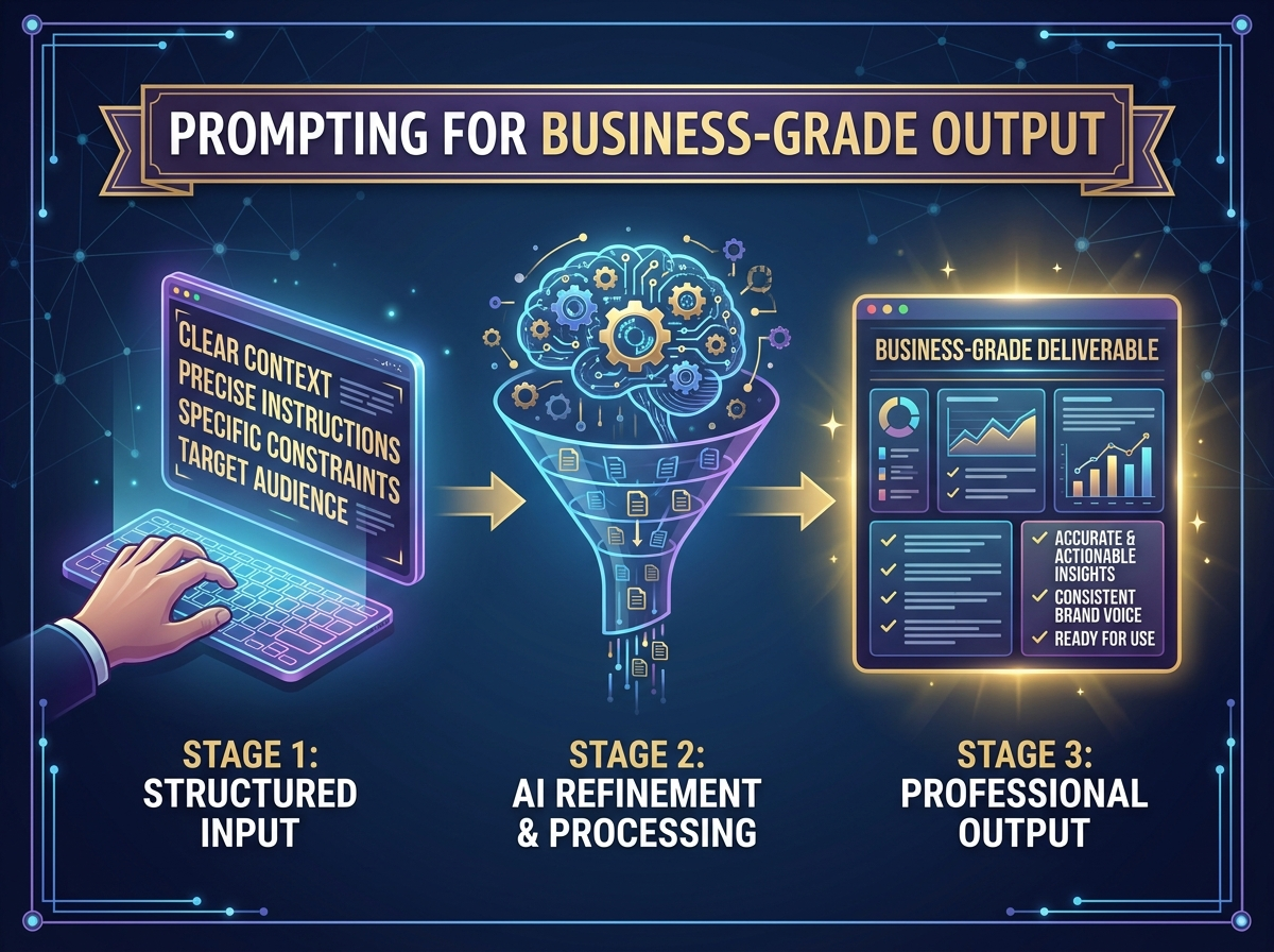 Decorative image for Prompting for Business-Grade Output