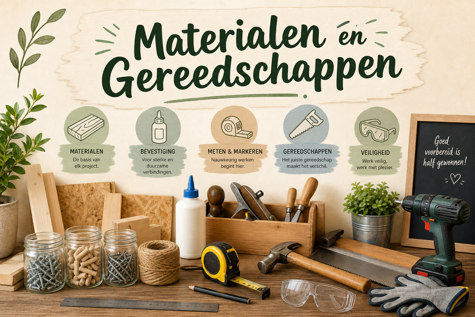 Decorative image for Materialen en Gereedschappen