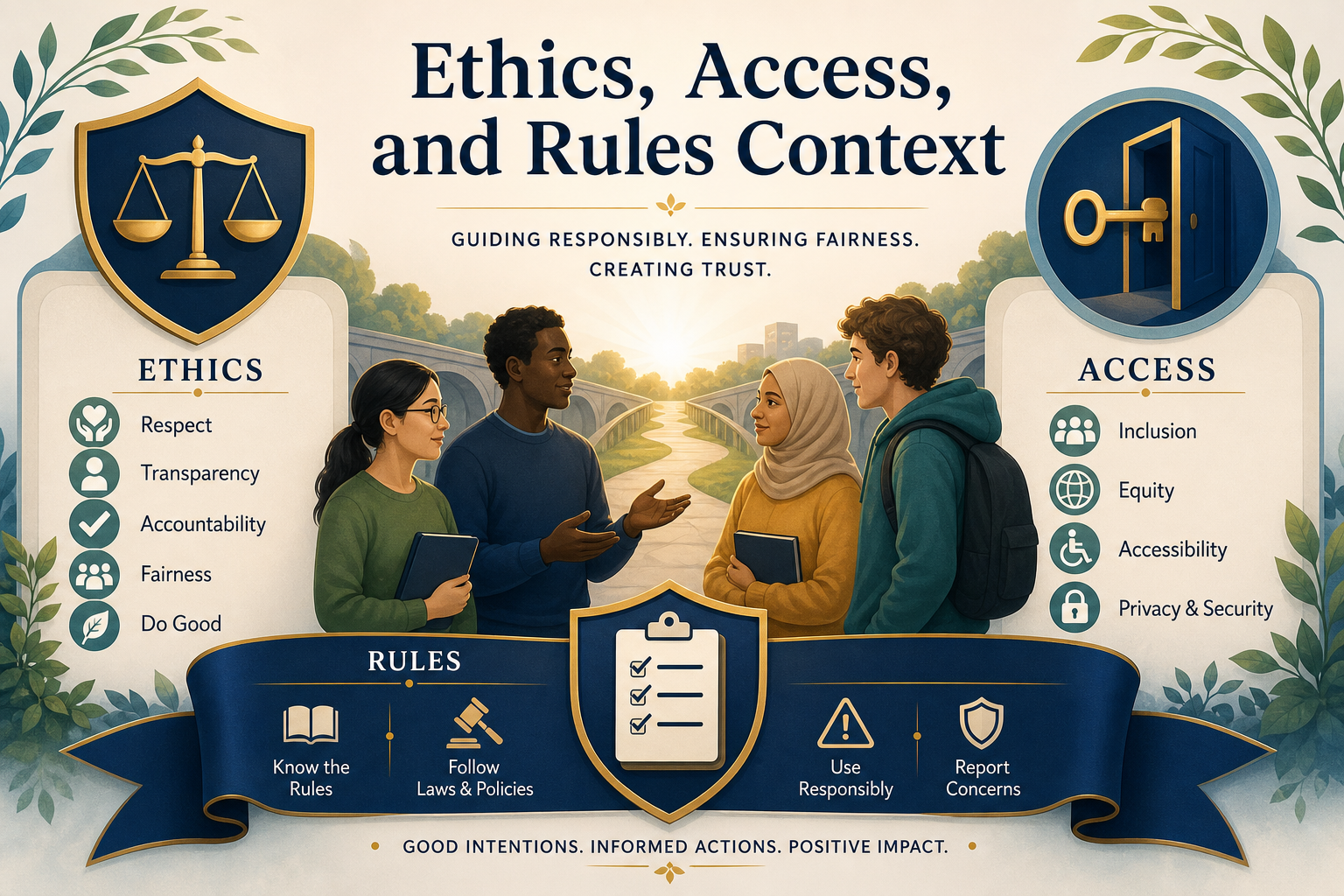 Decorative image for Ethics, Access, and Rules Context