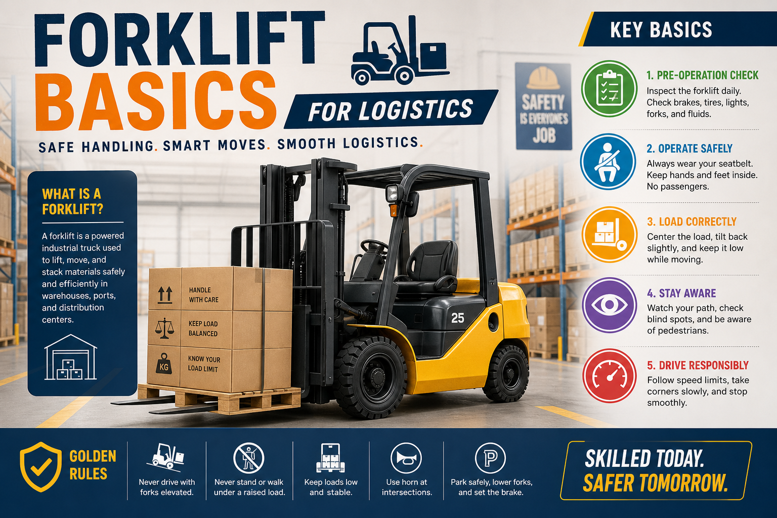 Decorative image for Forklift Basics for Logistics