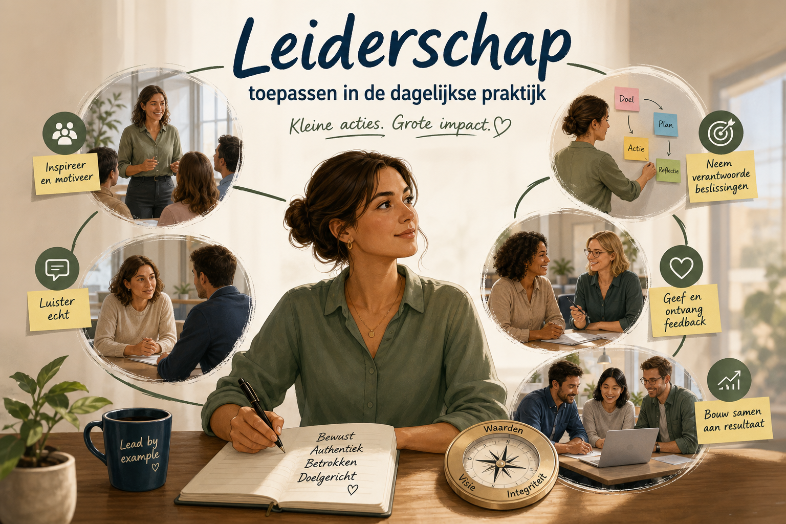 Decorative image for Leiderschap toepassen in de dagelijkse praktijk