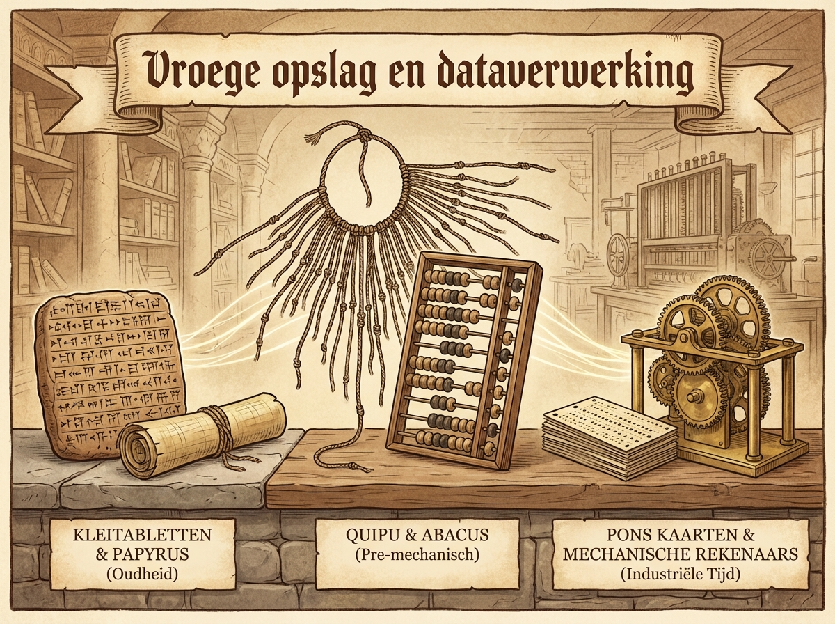 Decorative image for Vroege opslag en dataverwerking
