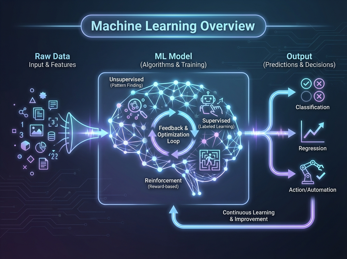 Decorative image for Machine Learning Overview